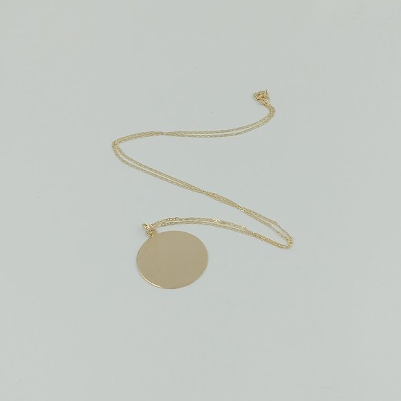 Vintage 14K YG Engravable Disc Charm - Picture 5 of 15